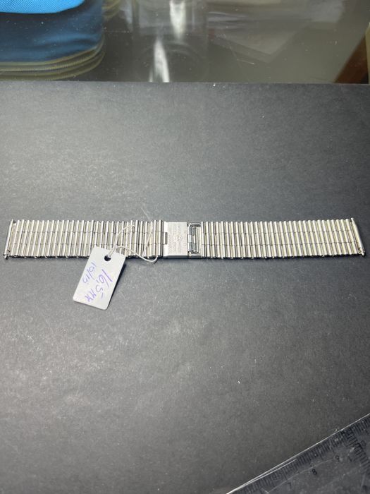 Pulseira de relógio NSA, swiss made, new old stock. 16,5 mm e 16cm