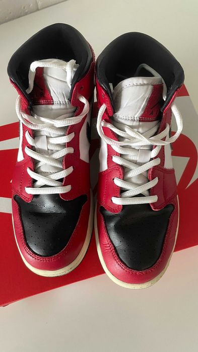 NIKE Air Jordan 1 Mid (GS) Chicago 6Y 24 cm