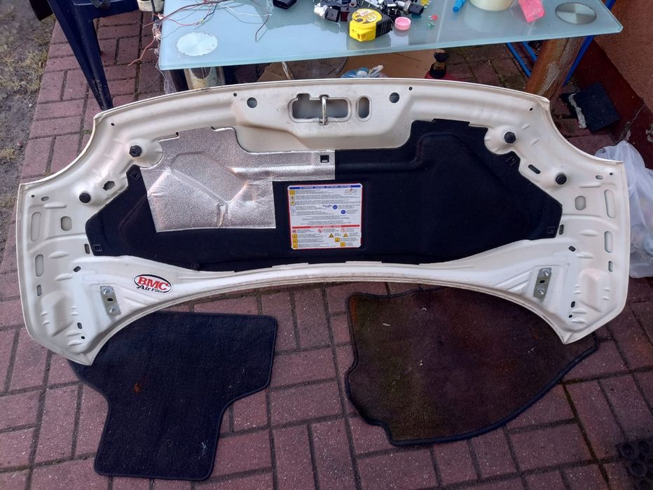 Maska pokrywa silnika Fiat 500 Abarth 268/A Bianco