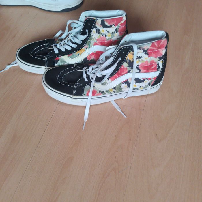 Vans trampki skate punk kwiaty r42 jak nowe