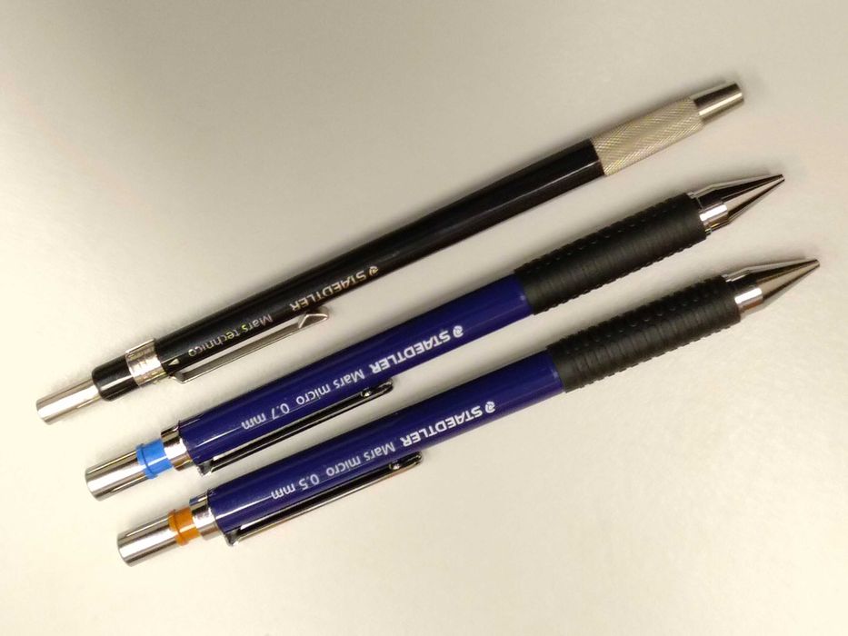 Lapiseiras Rotring, Staedtler, Tombow, Penac, Sakura e Mitsubishi-UNI