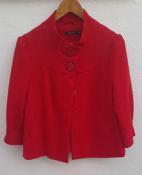 Jaqueta de fazenda vermelha