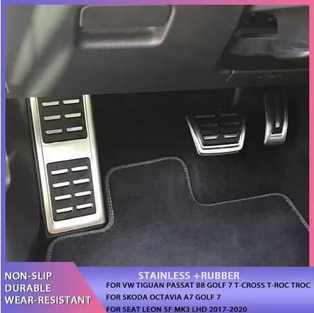 Nakładki na pedały samochodowe VW GOLF 7 8 GTi MK7 PassatB8 Octavia 5E