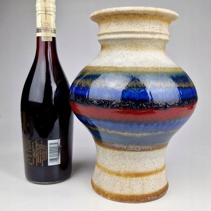 Duży Wazon Ceramiczny U Keramik West Germany Lava