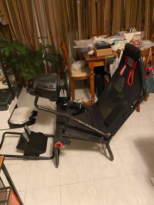 Cockpit Simulador de Corrida + Volante e Pedais