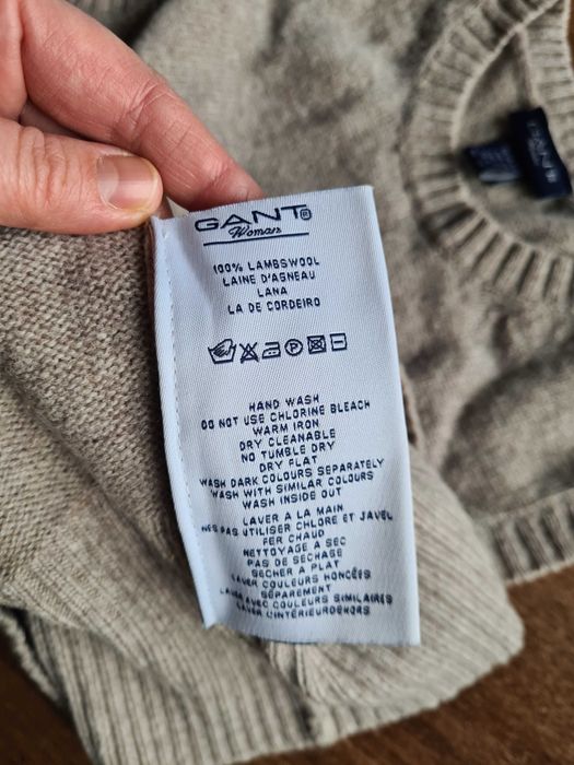 Kamizelka Gant 100% owcza welna XS