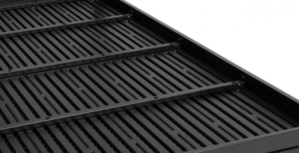 STÓŁ OGRODOWY 6-osobowy 156 x 78 cm na taras / balkon - CZARNY