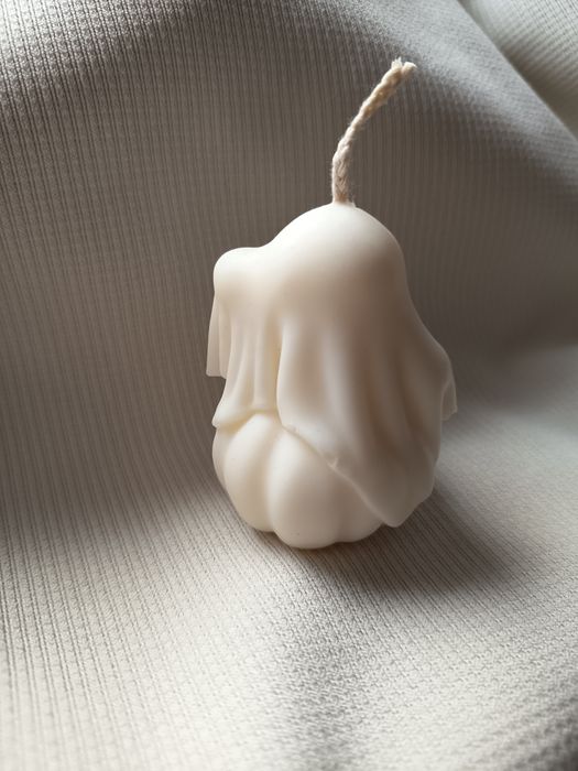 Świeczka sojowa duszek z dynią