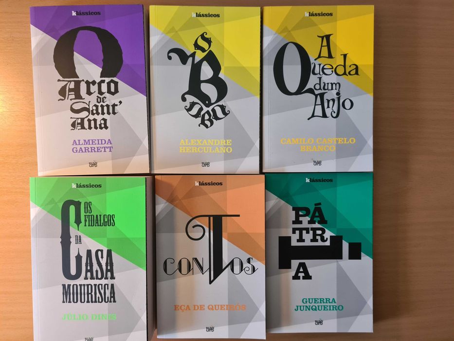 6 livros de literatura portuguesa da coleção Klássicos