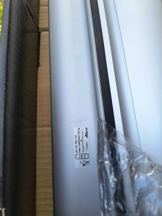 bagażnik dachowy, belki  na relingi Atera Signo RT 048000 + 082137