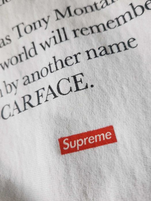 Худи FW17 Supreme x Scarface Friend hooded sweatshirt