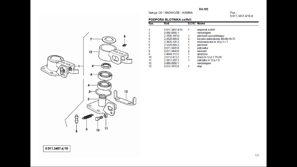 Lamborghini R4 105 profesjonalny katalog części po Polsku!
