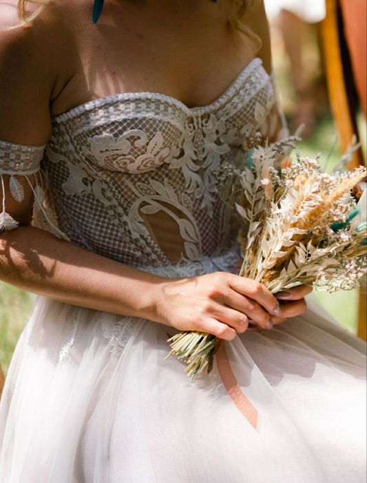 Suknia ślubna Boho r 36