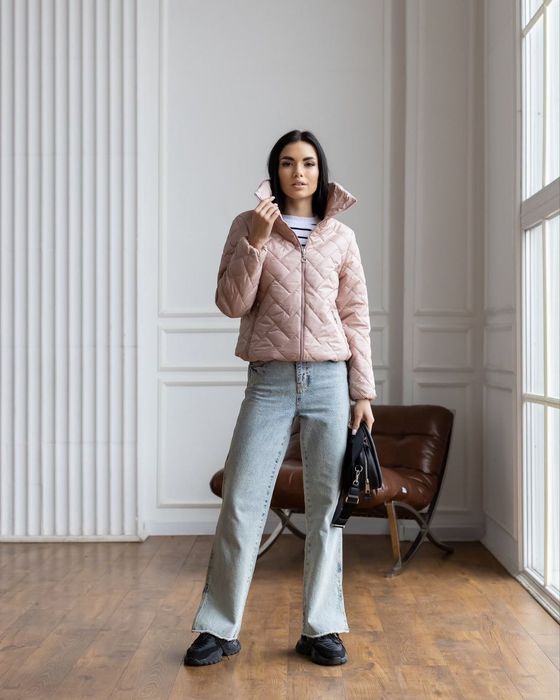 Куртка жіноча демісезон, пудра