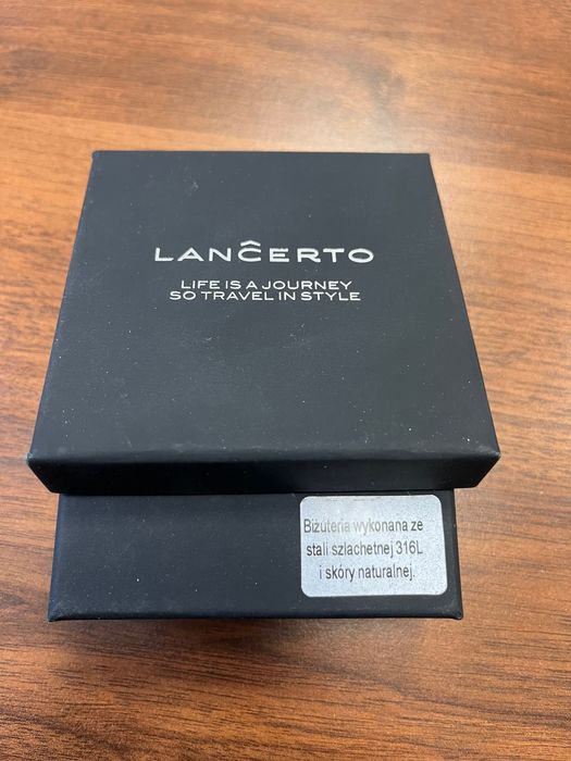 Bransoletka Lancerto - skóra i metal ;)