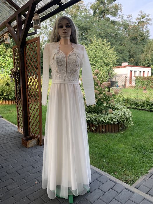 Suknia z bolerkiem i etolą rozm M