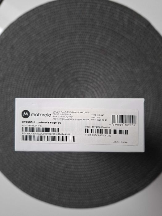 Motorola Edge 60 512GB/ nowy zaplombowany