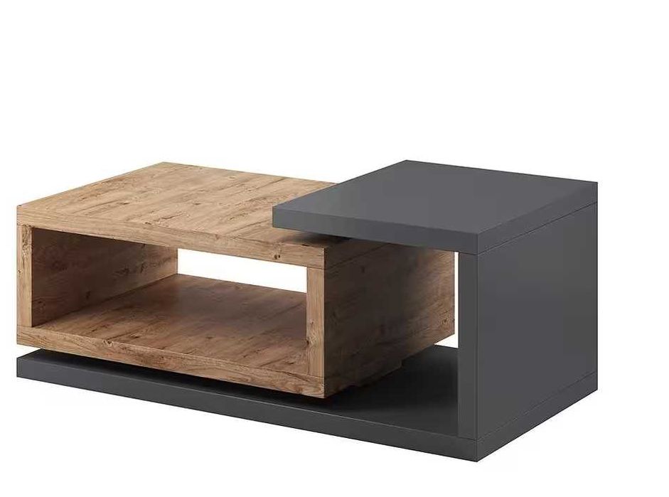 Stolik kawowy, ława bota 97 antracyt / dąb ribbeck 120x60cm