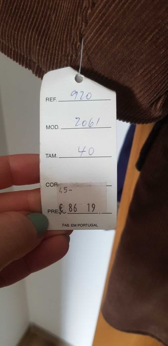 Casaco bombazine reversivel