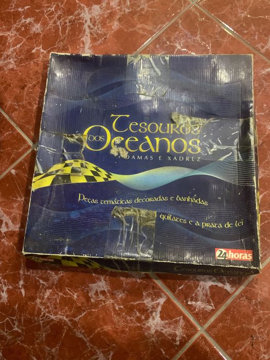 Tesouro dos oceanos damas e xadrez- ouro e prata