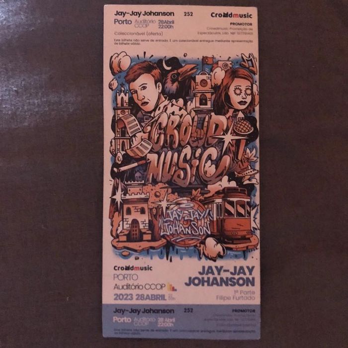 Bilhetes de concerto para fã ou colecionador desde...