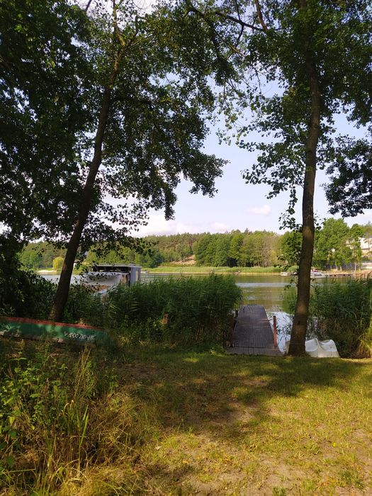 Domek nad jeziorem. Kajak, łódka. Ślesin, Licheń.