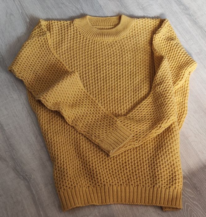Sweter damski L musztardowy