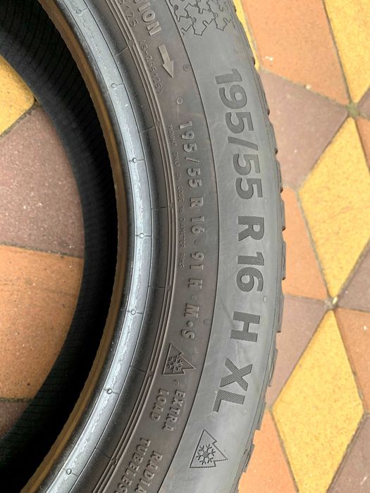 195/55 R16 91H XL Continental WinterContact TS870 / Зимові / 2022 / Майже нові