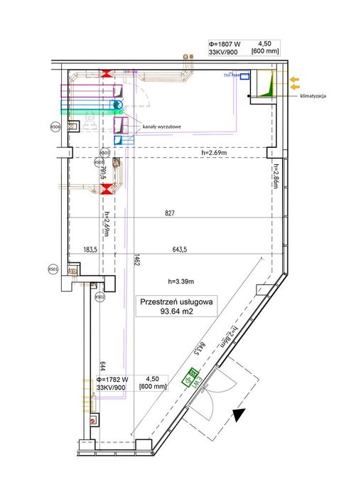 Lokal usługowy 93,64 m² – Stępkarska 6A - parter – duże witryny