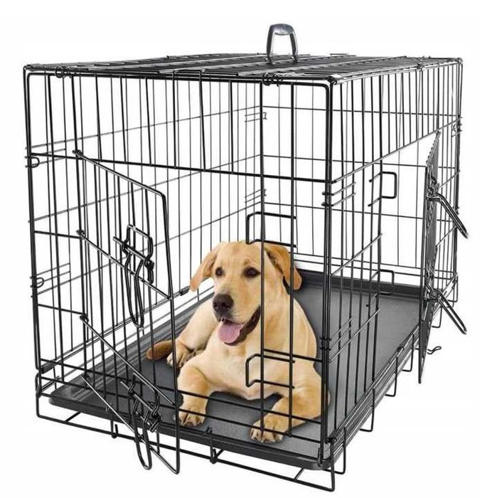 Duża Klatka dla Psa Kennelowa do Samochodu Transporter Metalowa XXL