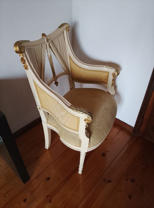 Conjunto antigo Cadeiras,  Poltronas e Canapé