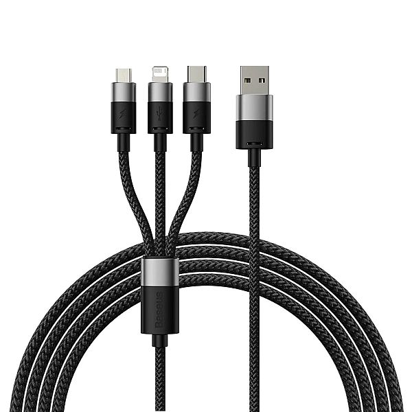 Kabel 3w1 USB - micro USB / Lightning / USB C 3.5A 1.2m Baseus StarSpe