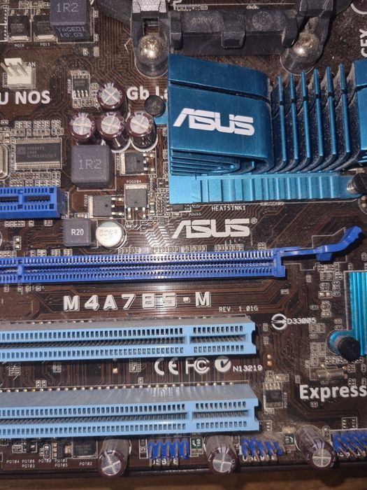 Материнська плата Asus m4a785-m socket AM2 + процесор Athlon 2