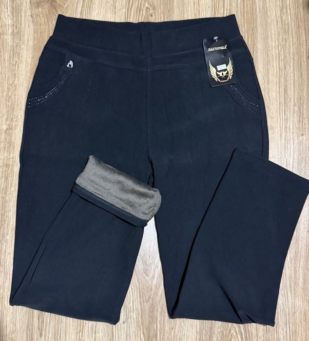 Брюки на хутрі батал