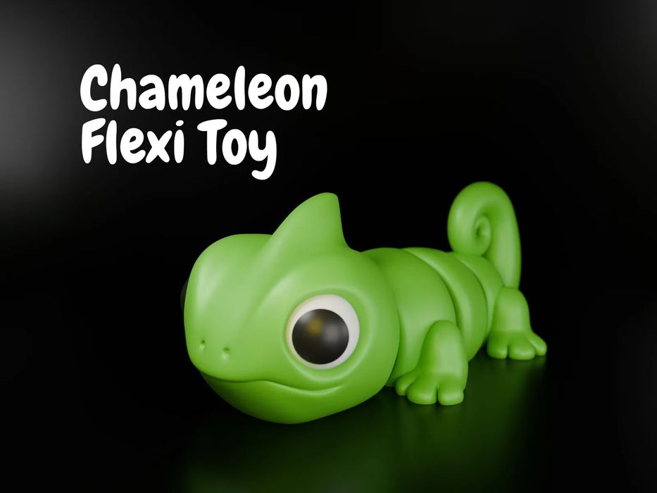 Flexible Articulated Chameleon – Cute Toy64553045563393120