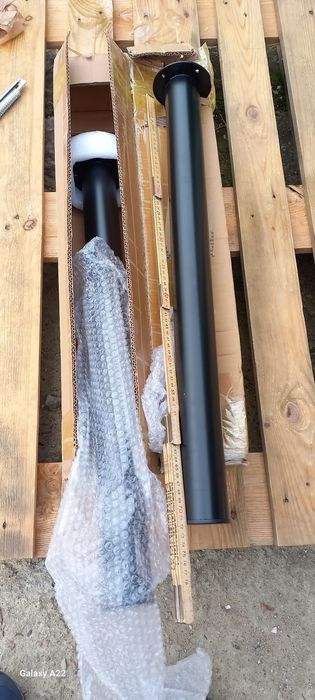 Dwie metalowe nogi do stołu