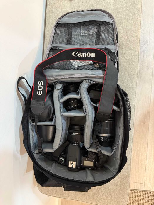 Kit Completo Canon EOS 77D + Lentes e Acessórios