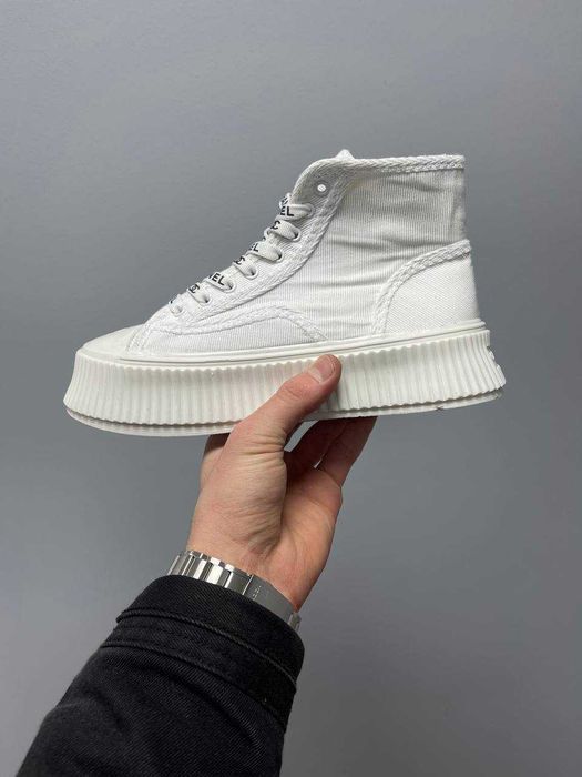 Кросівки Chanel Sneakers Platform White premium | Кроссовки жіночі