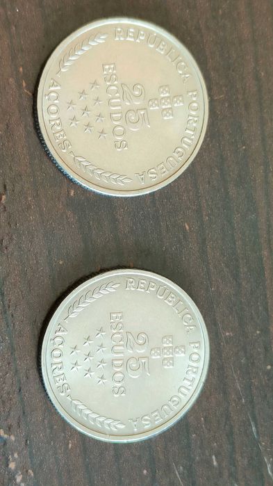 Moedas de 25$00 Açôres 1980