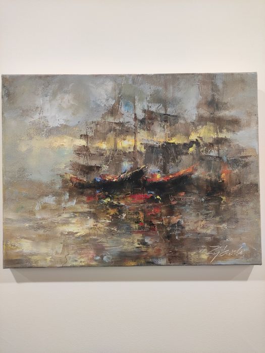Pintura a óleo sobre tela ( pintor polaco )