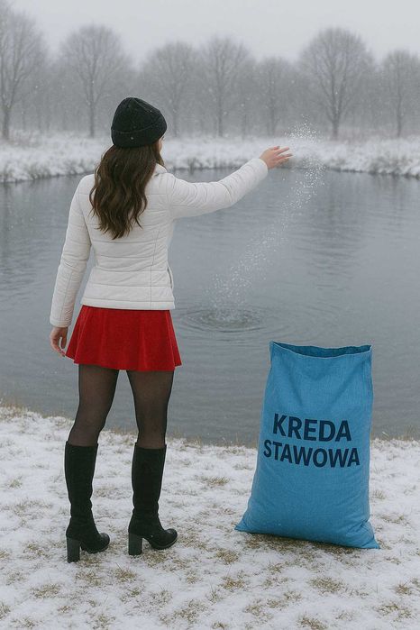 Kreda stawowa granulowana, naturalna, bezpieczna dla ryb, ekologiczna