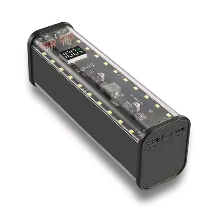 Корпус 21700 4 акумулятори 22W PowerBank швидка зарядка ліхтар