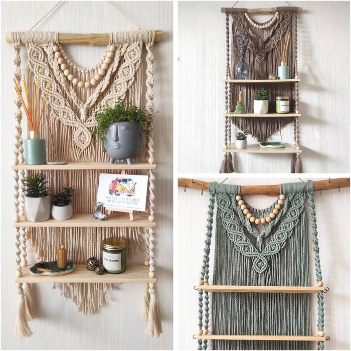 Набір для створення полиці макраме (матеріали + МК)