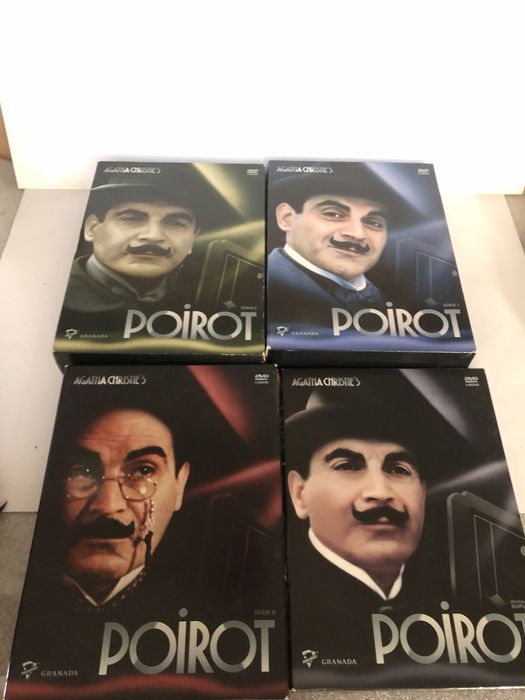 Poirot 1ª, 3ª e 4ª série- Os filmes episódios duplos DVDs
