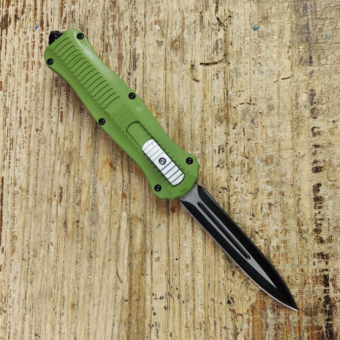 Nóż Sprężynowy wysuwany od frontu OTF metal automat F51 Wieluń