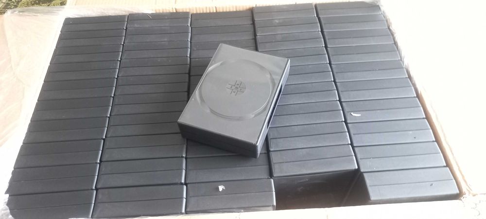 Коробки для дисков DVD-box на 14шт-чёрный 45mm