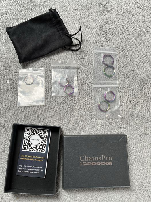 Kolczyki do uszu, nosa itp. 7 sztuk Piercing Chains Pro