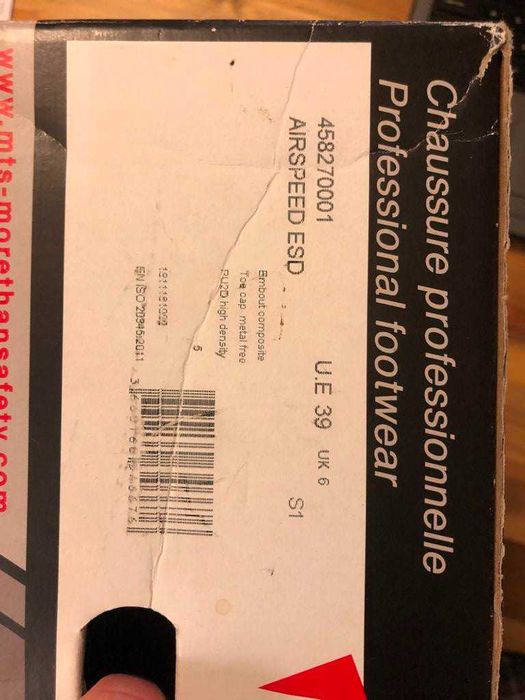 Buty BHP męskie MTS / rozmiar 39