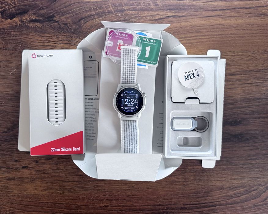 Coros apex 4 42mm bialy gwarancja