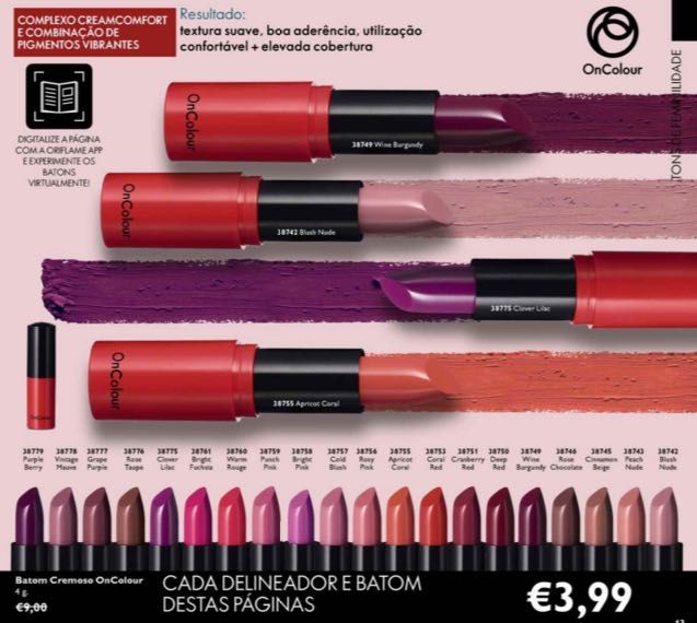 Batons OnColour Longa Duração